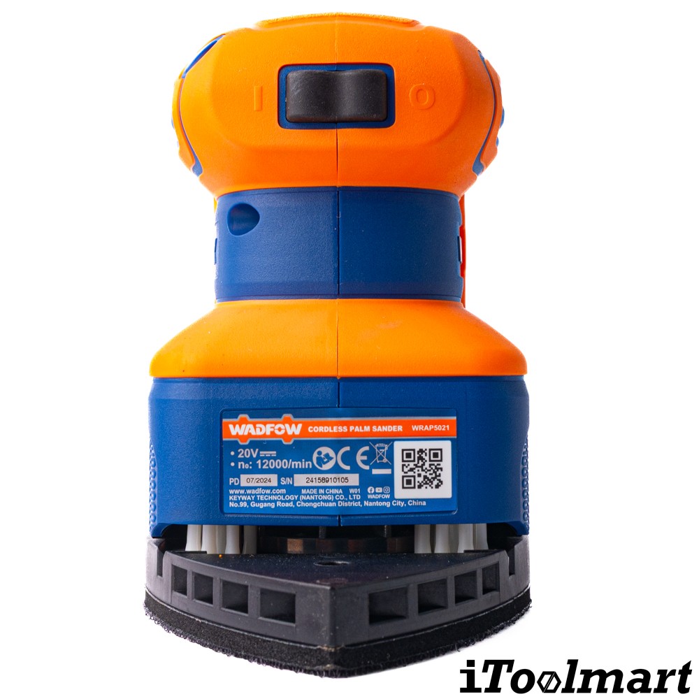 เครื่องขัดกระดาษทรายสามเหลี่ยมไร้สาย WADFOW WRAP5021 20V 