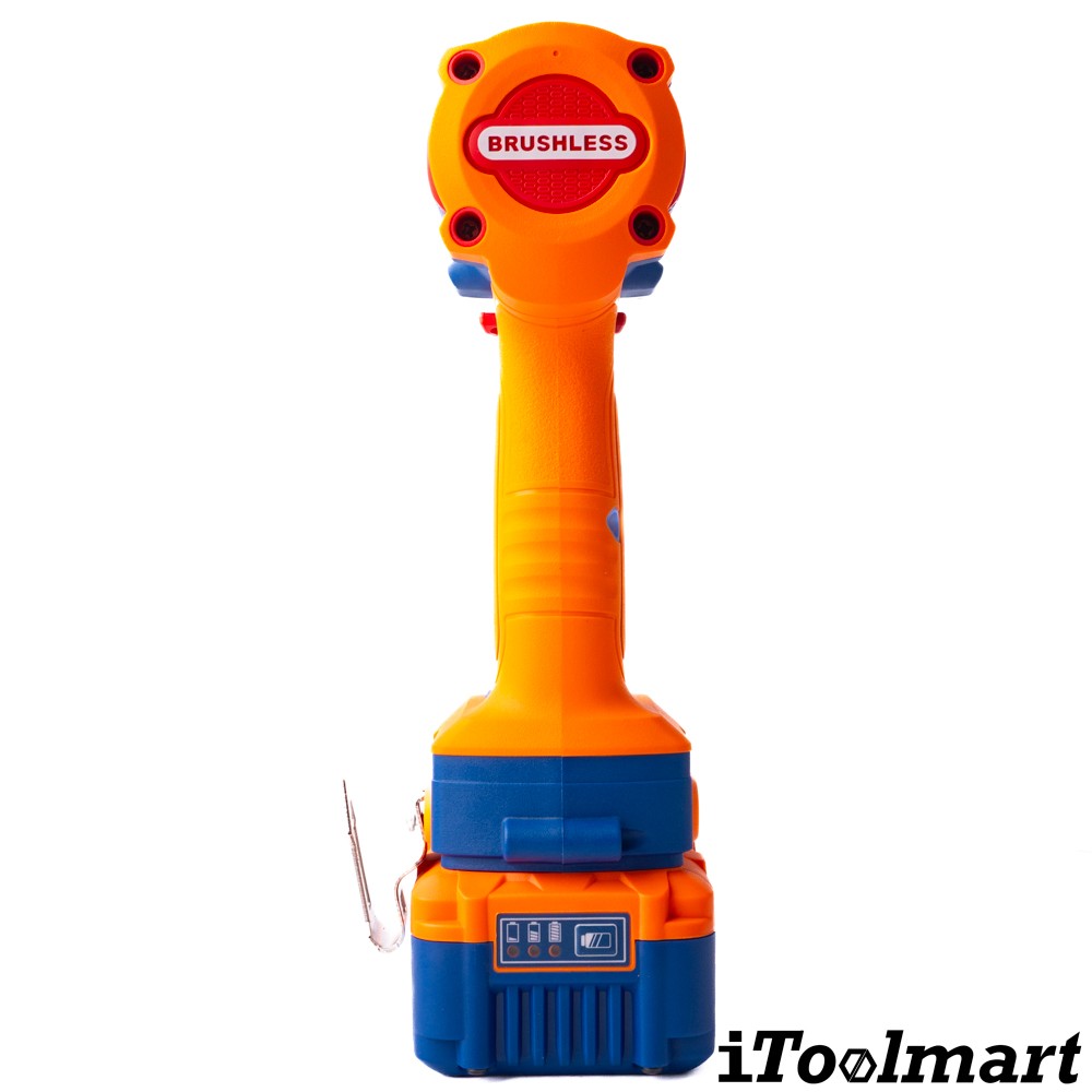 บล็อกกระแทกไร้สาย WADFOW WWCD1B481 ขนาด 1 2 นิ้ว 20V  พร้อมแบตเตอรี่และแท่นชาร์จ