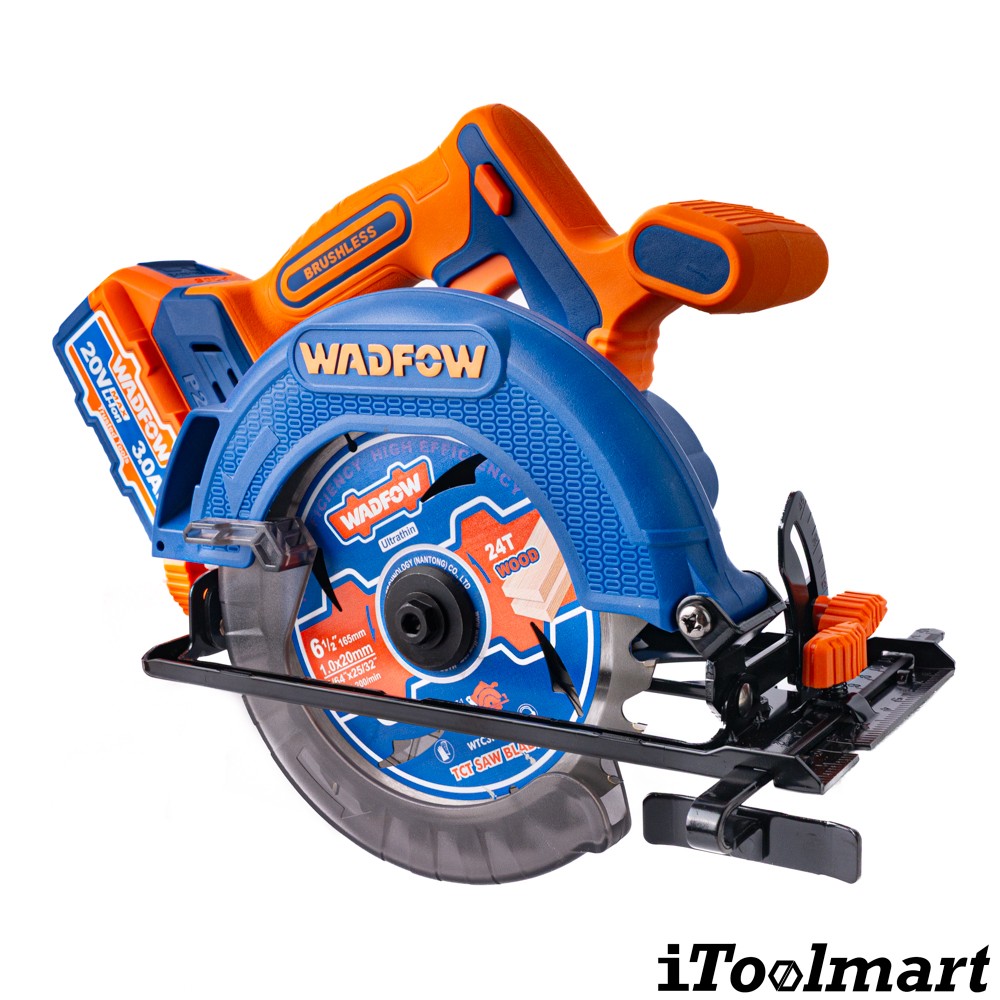 เลื่อยวงเดือนไร้สาย WADFOW WLWP5521 20V ขนาด 165 mm 