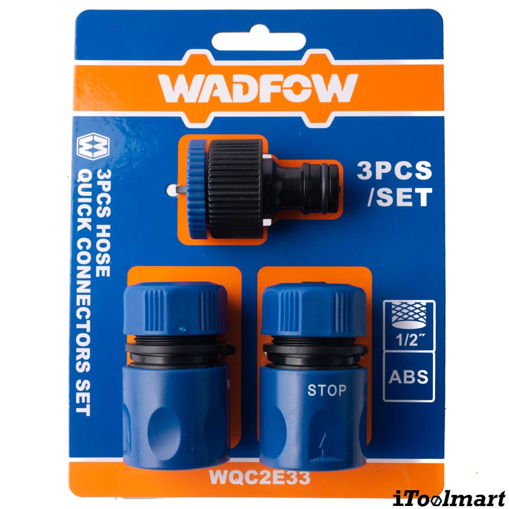 ชุดข้อต่อสายยาง 3 ชิ้น WADFOW WQC2E33