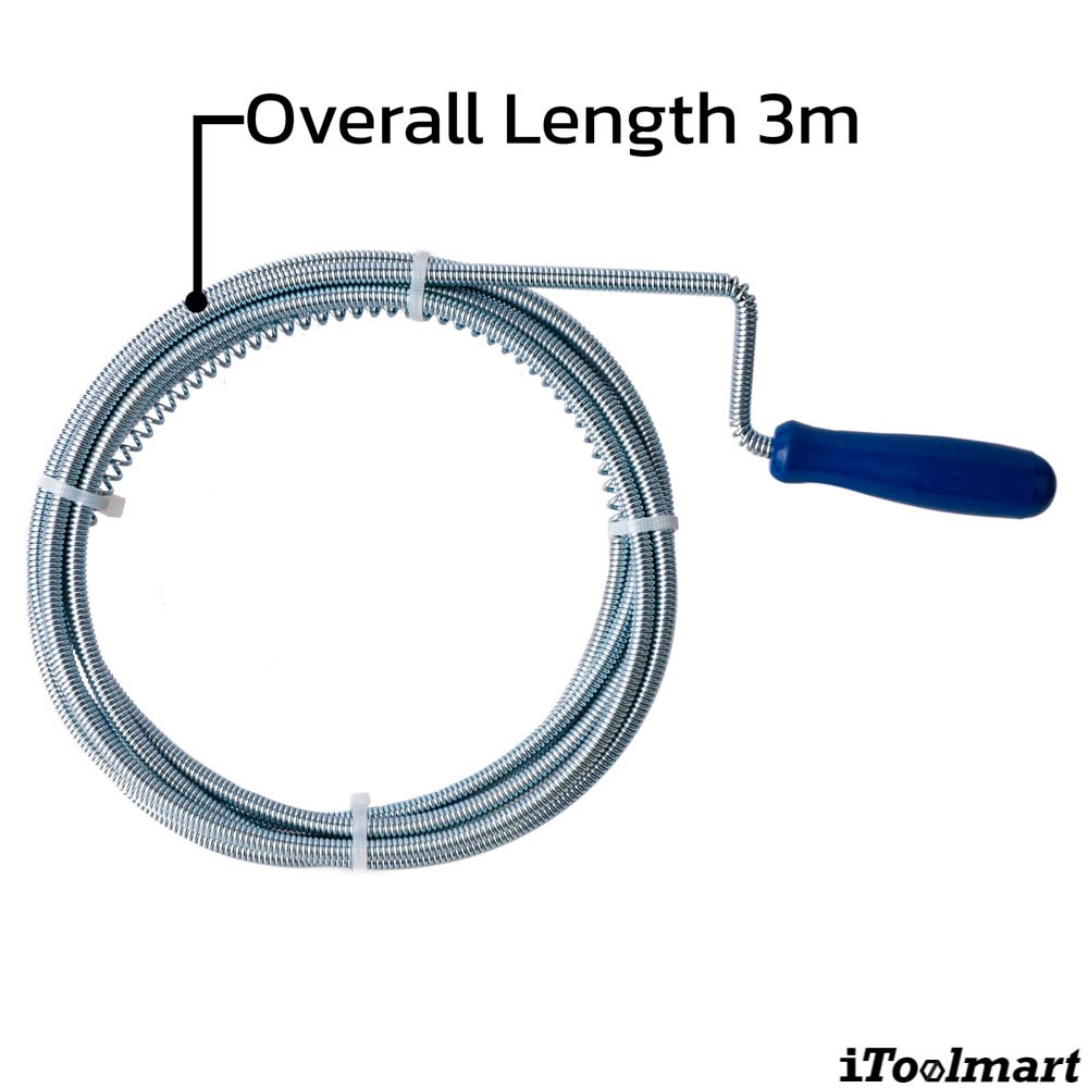 สปริงทะลวงท่อ WADFOW WDD2303 ขนาด 6mm x 3m 