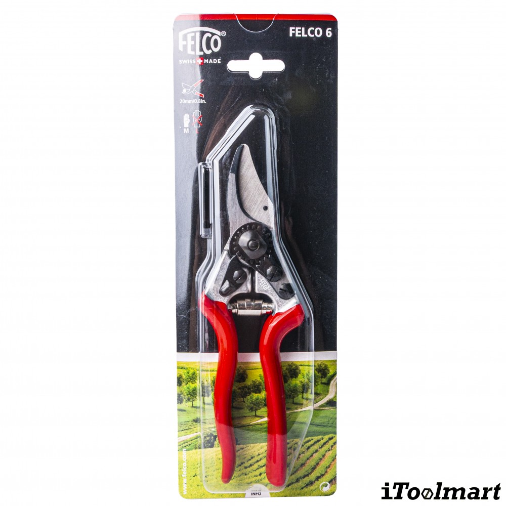 กรรไกรตัดแต่งกิ่งไม้ FELCO 6  made in swiss  สำหรับมือขนาดกลาง
