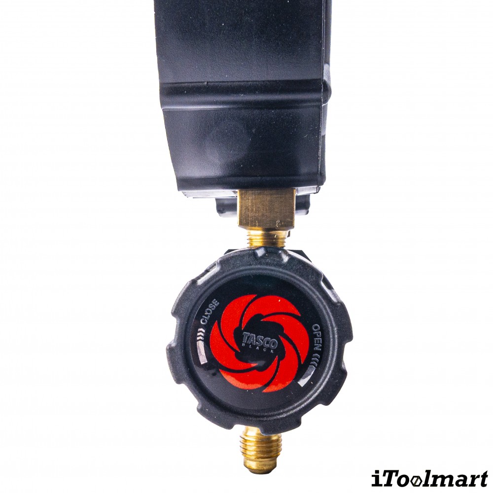 ชุดเกจวัดน้ำยาแอร์ TASCO BLACK TB120RS พร้อมสายระบบ Leak Lock สำหรับน้ำยา R21  R22  R134a  R404A