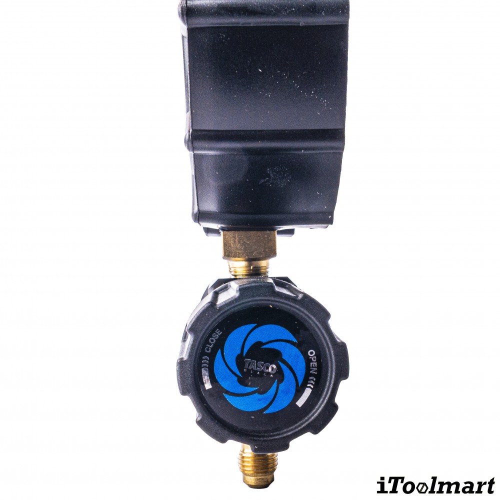 ชุดเกจวัดน้ำยาแอร์ TASCO BLACK TB120RS พร้อมสายระบบ Leak Lock สำหรับน้ำยา R21  R22  R134a  R404A