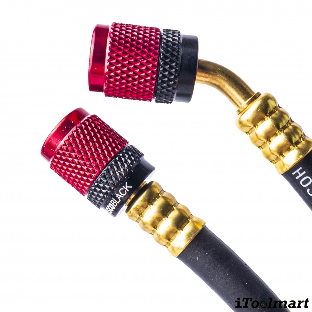 ชุดเกจวัดน้ำยาแอร์ TASCO BLACK TB120RS พร้อมสายระบบ Leak Lock สำหรับน้ำยา R21  R22  R134a  R404A