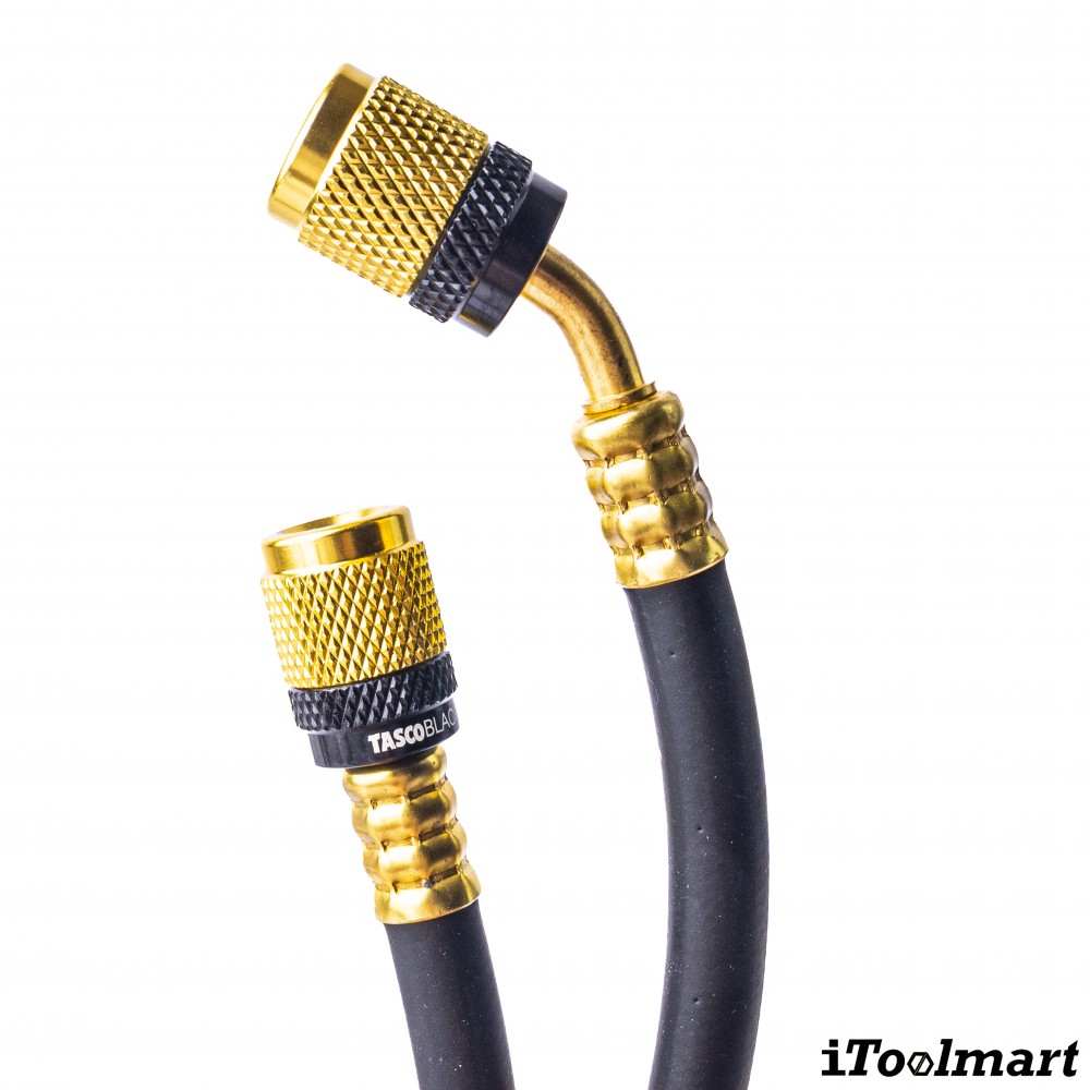 ชุดเกจวัดน้ำยาแอร์ TASCO BLACK TB120RS พร้อมสายระบบ Leak Lock สำหรับน้ำยา R21  R22  R134a  R404A