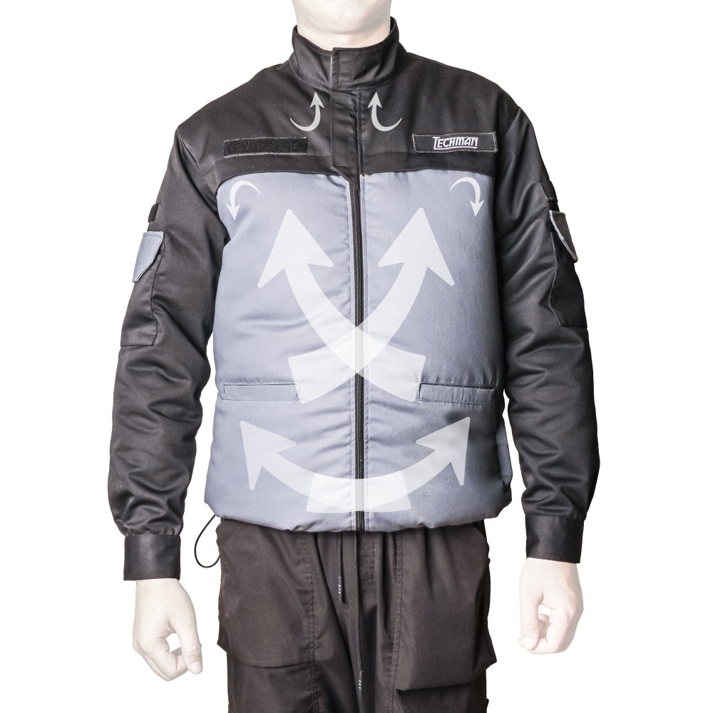 เสื้อพัดลม สำหรับงานเชื่อม TECHMAN CODF ป้องกันสะเก็ดไฟ Size XL