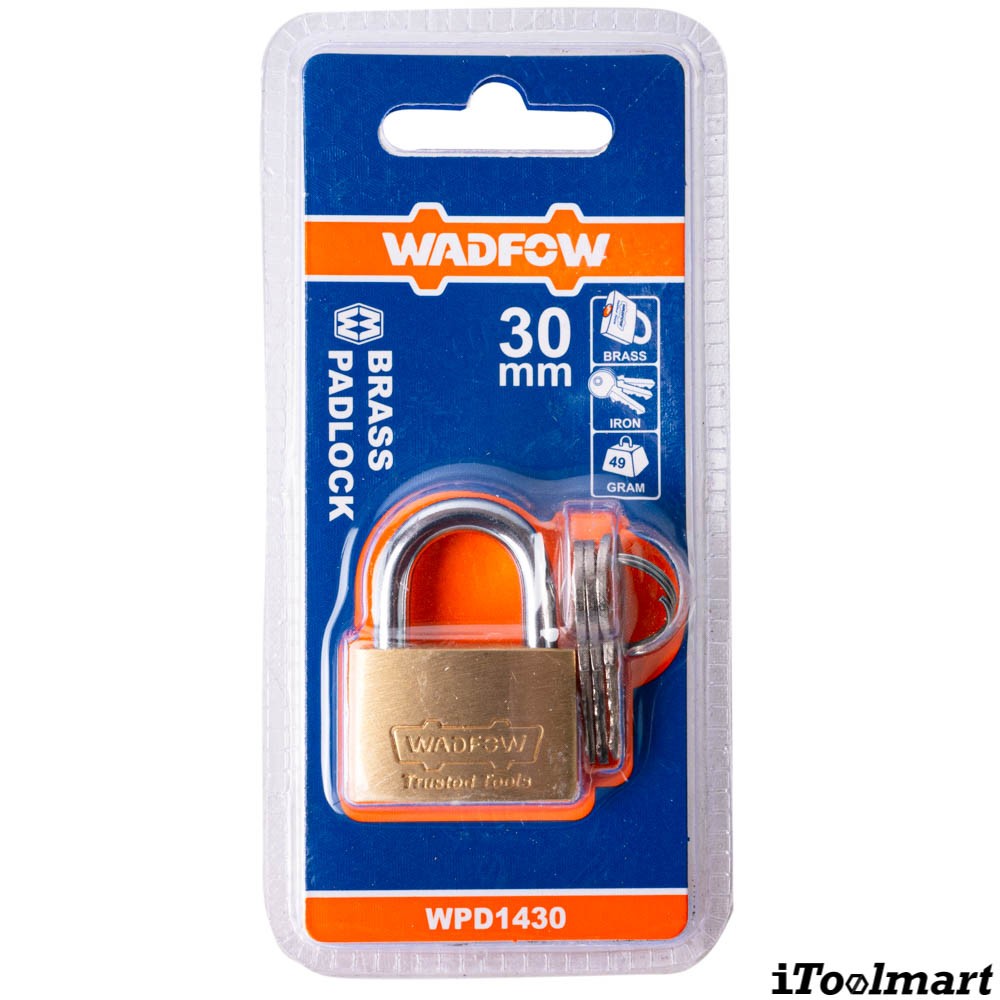 กุญแจสปริงทองเหลือง WADFOW WPD1430 ขนาด 30 mm  