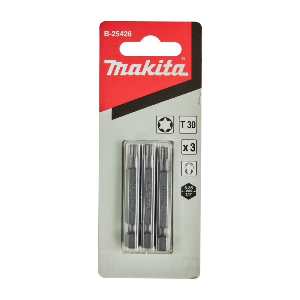 ดอกไขควง MAKITA B 25426 ขนาด T 30 x 50 mm   แพ็คละ 3 ดอก 
