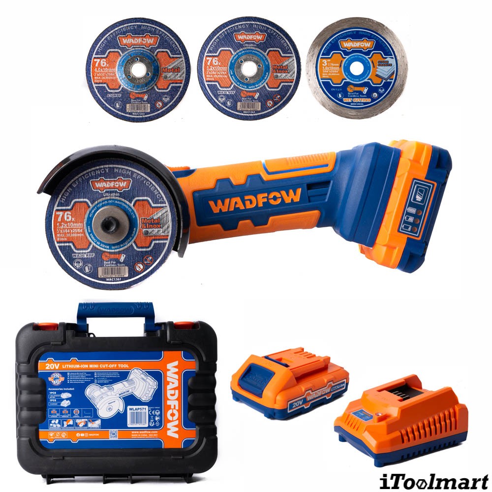 เครื่องตัดไร้สาย WADFOW WLAP571 20V ขนาด 3 นิ้ว 