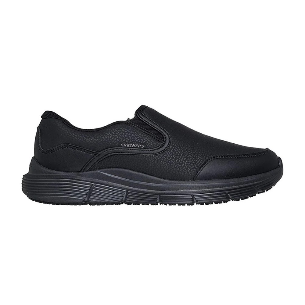 รองเท้าเซฟตี้ Skechers 200343 Work Corart สีดำ พื้นกันลื่น Memory Foam ป้องกันอันตรายจากไฟฟ้า