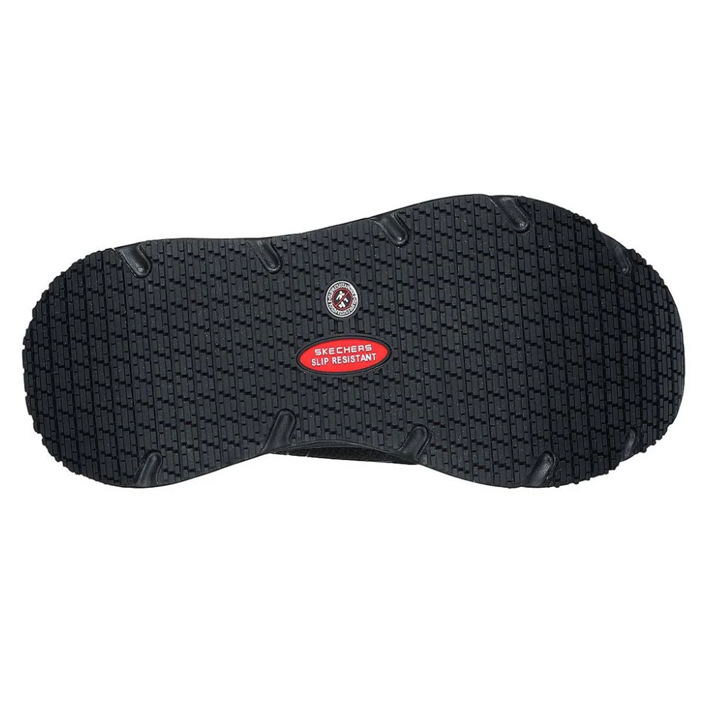 รองเท้าเซฟตี้ Skechers 200231 Work Max Cushioning Elite SR (Work Mens) สีดำ พื้นกันลื่น ซักเครื่องได้ มีหมอนรองส้นเท้า