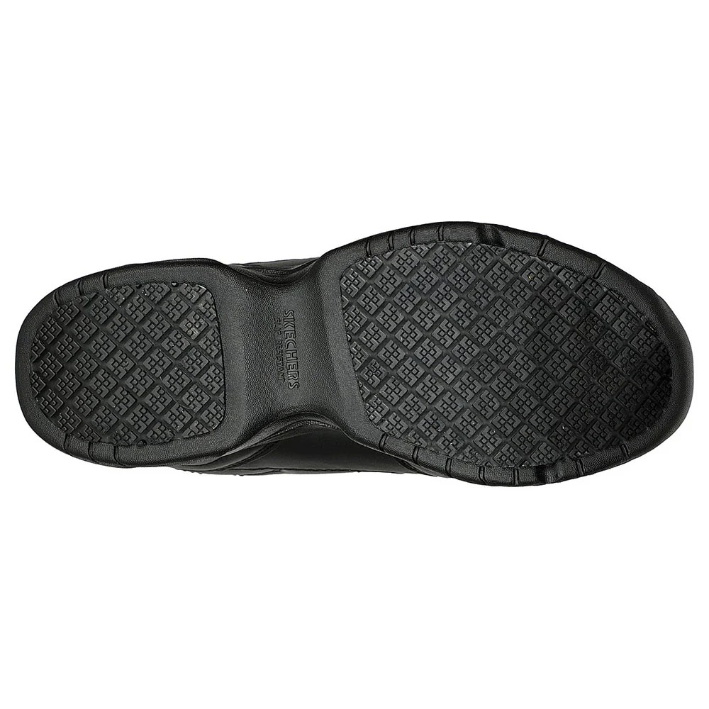 รองเท้าเซฟตี้ Skechers 77111 Work Dighton Slip Resistant (Work Mens) สีดำ ทรงเข้ารูป Memory Foam ป้องกันอันตรายจากไฟฟ้า