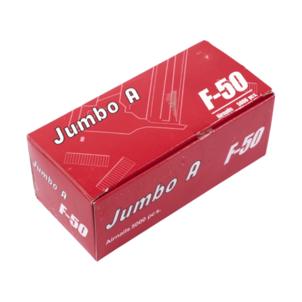 ตะปูยิงไม้ขาเดียว JUMBO-A F-50 ยาว 50 มม. กว้าง 1.25 มม. หนา 1 มม. (5000 ลูก)