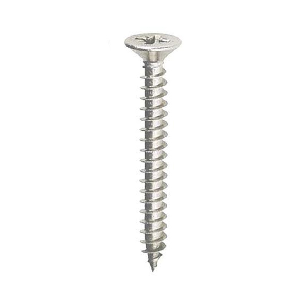 สกรูเฟอร์นิเจอร์ หัวเรียบ PANSIAM FSF-7114NI Hybrid Furniture Screws ขนาด #7x1-1/4 นิ้ว สีนิเกิ้ล (กล่อง 1000 ตัว)