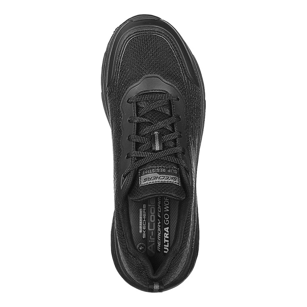 รองเท้าเซฟตี้ Skechers 200021 Work Max Cushioning Elite Slip Resistant  Work Mens  No 7 สีดำ