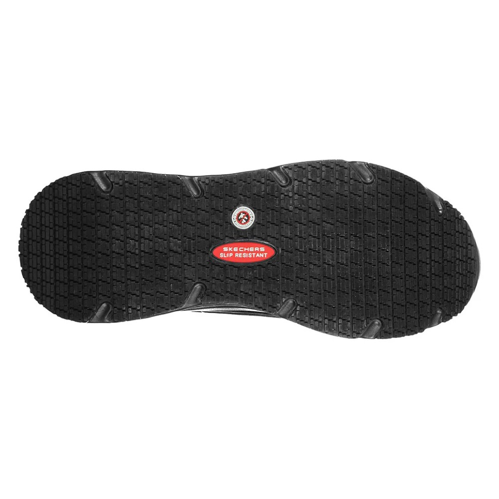 รองเท้าเซฟตี้ Skechers 200021 Work Max Cushioning Elite Slip Resistant  Work Mens  No 7 สีดำ