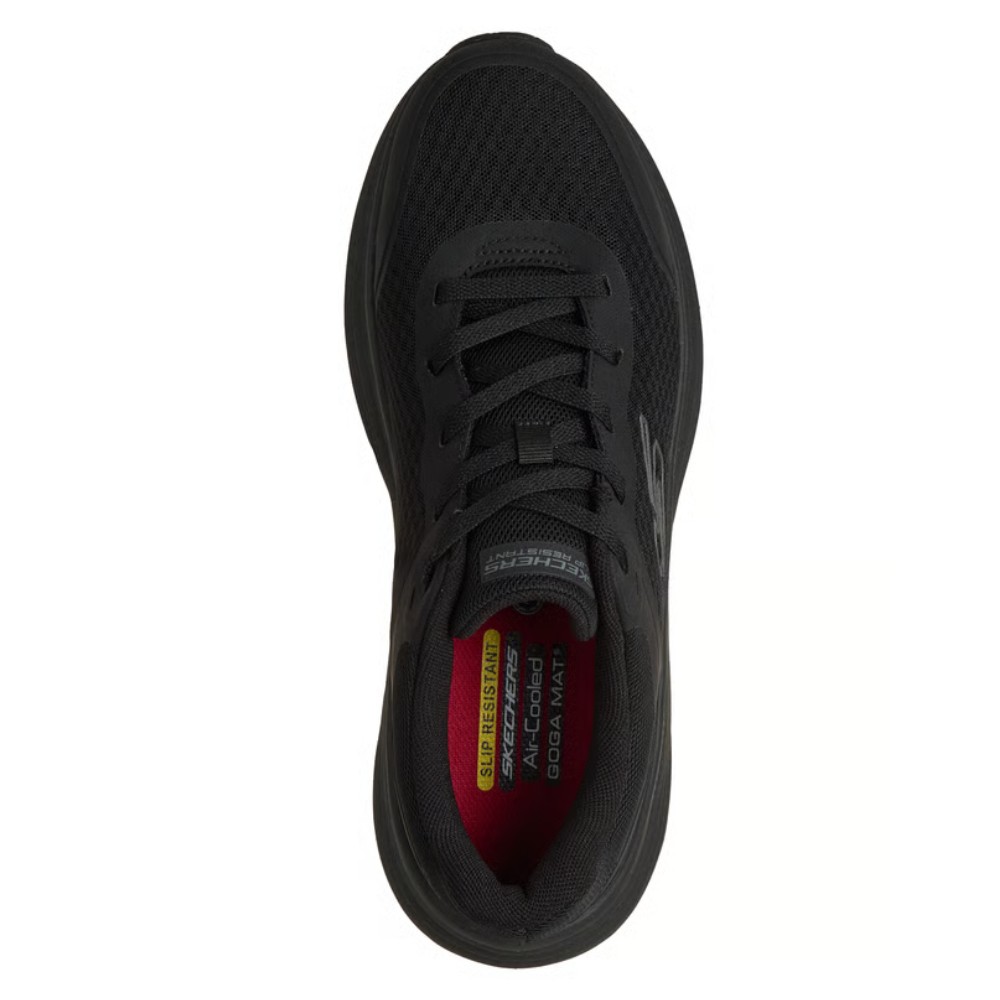 รองเท้าเซฟตี้ Skechers&nbsp;200466 Max Cushioning Endeavour  Work Mens สีดำ รองเท้าสลิปออน พื้นกันลื่น ป้องกันอันตรายจากไฟฟ้า