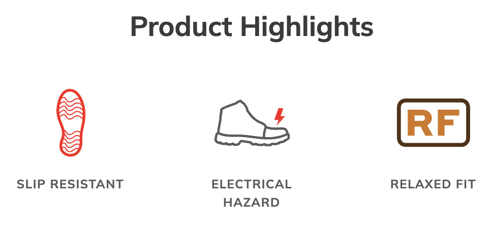 รองเท้าเซฟตี้ Skechers&nbsp;200285 Dighton Strits (Work Mens) สีดำ พื้นกันลื่น Memory Foam ป้องกันอันตรายจากไฟฟ้า