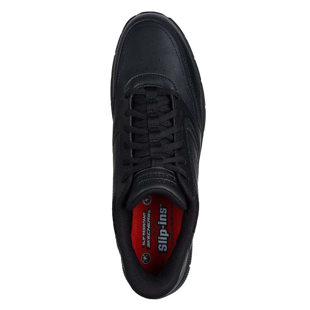 รองเท้าเซฟตี้ Skechers 200303 Work Nampa Portar  Work Mens  No 7 5 สีดำ พื้นกันลื่น Memory Foam ป้องกันอันตรายจากไฟฟ้า