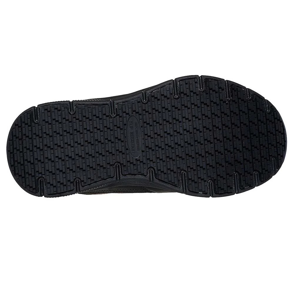 รองเท้าเซฟตี้ Skechers 200303 Work Nampa Portar  Work Mens  No 7 5 สีดำ พื้นกันลื่น Memory Foam ป้องกันอันตรายจากไฟฟ้า