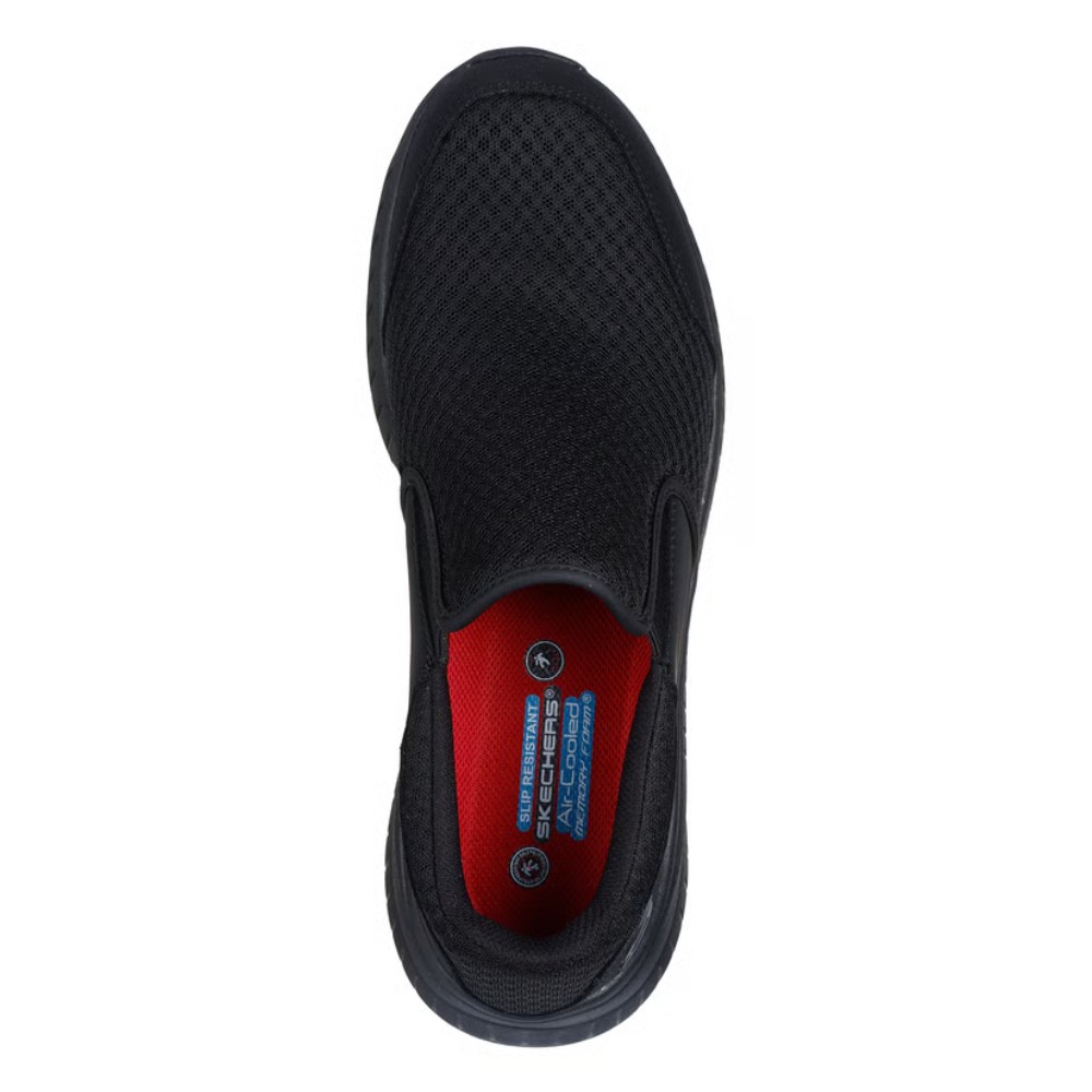 รองเท้าเซฟตี้ Skechers 77157 Nampa Slip Resistant Groton (Work Mens) สีดำ พื้นกันลื่น Memory Foam ป้องกันอันตรายจากไฟฟ้า