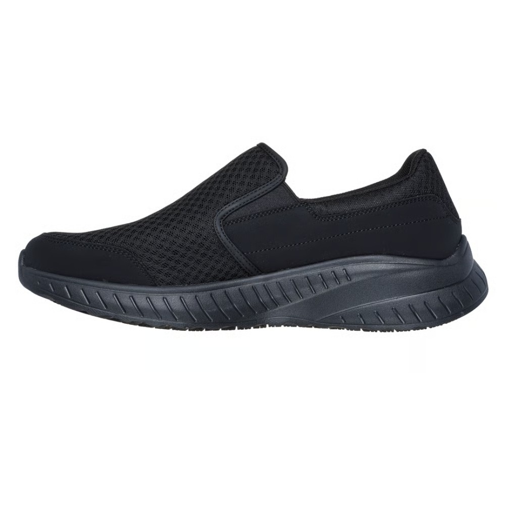 รองเท้าเซฟตี้ Skechers 200273 Squad Chaos Urgran (Work Mens) สีดำ พื้นกันลื่น ระบายอากาศได้ดี ป้องกันอันตรายจากไฟฟ้า