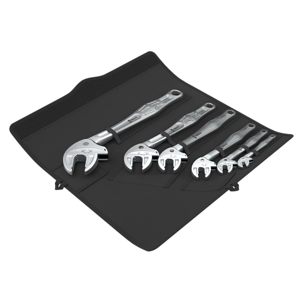 ชุดประแจปากเลื่อน&nbsp;Wera&nbsp;6004 Joker 6 Set 1 Self-setting spanner set 05020111001 (6 ชิ้น)
