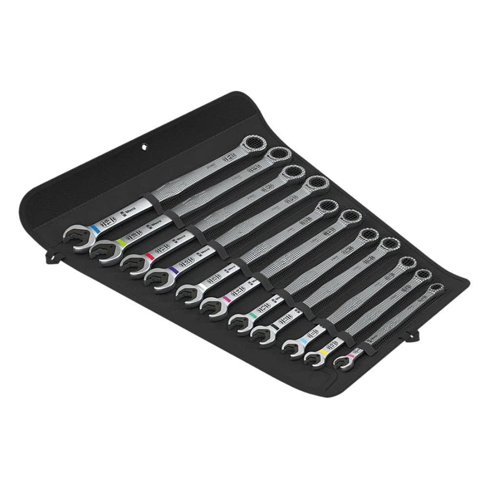 ชุดประแจแหวนข้างฟรี Wera&nbsp;6007&nbsp;Joker 11 Set 1 Ratcheting combination spanner set 05020382001 (11 ชิ้น)