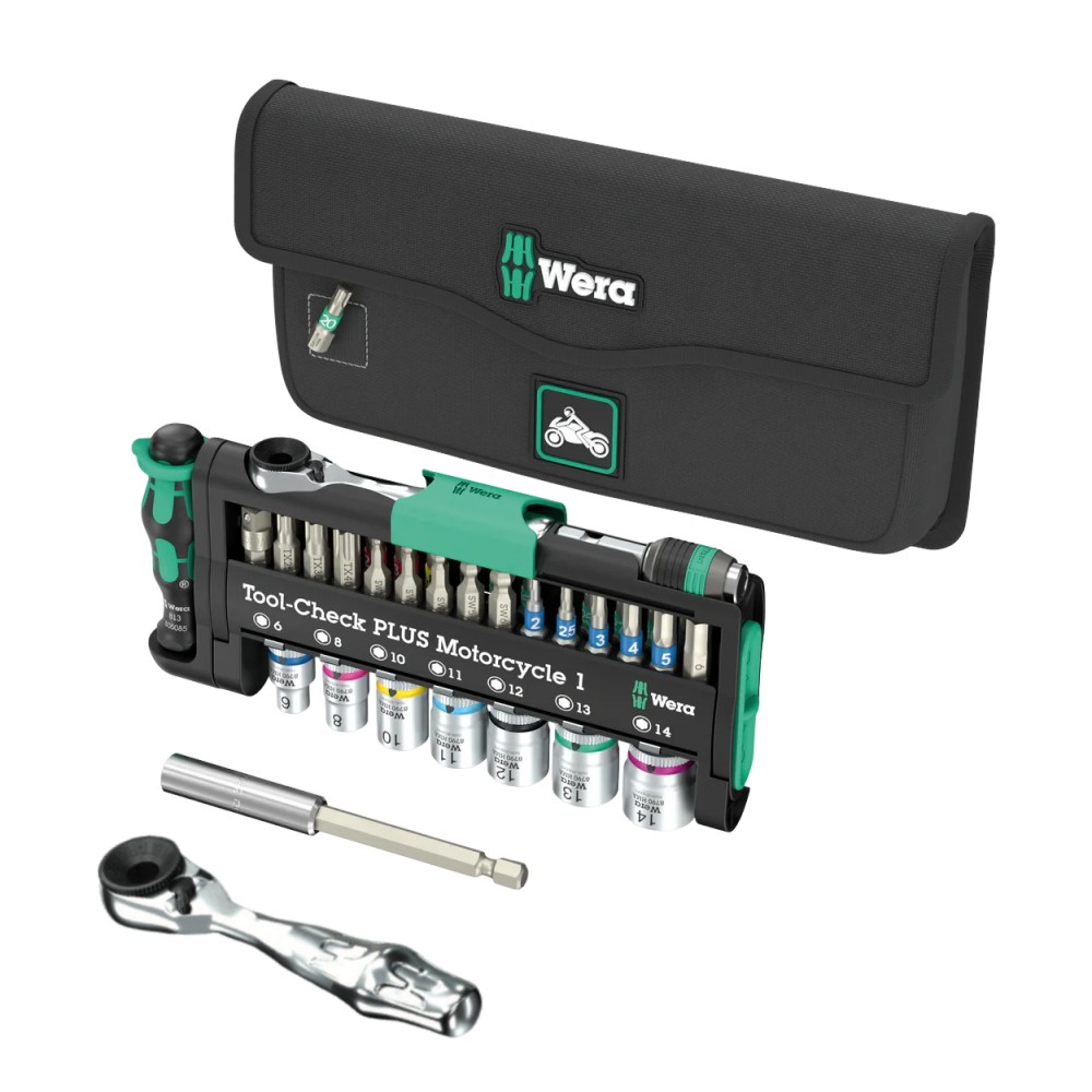 ชุดไขควงและประแจ Wera&nbsp;Tool-Check PLUS Motorcycle 1 05049035001 (39 ชิ้น)