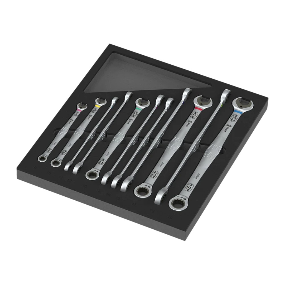ชุดประแจแหวนข้างฟรี Wera 9735 Foam insert 6007 Joker set 1 05150125001  12 ชิ้น 