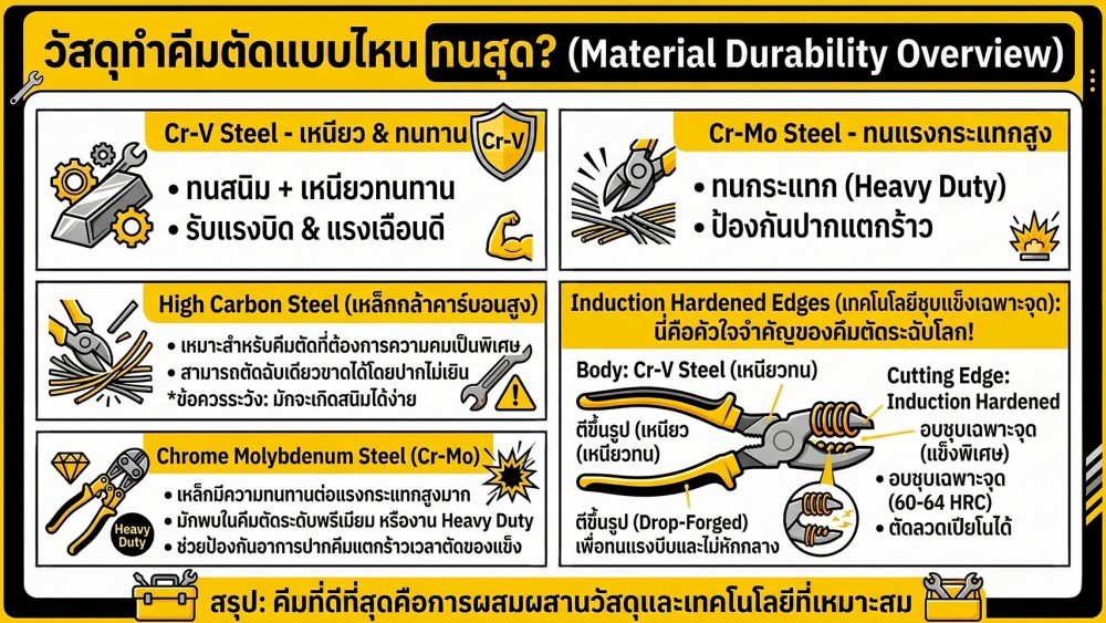 คีมตัดลวด ตัดไม่ออก ปากบิ่น เกิดจากอะไร และเลือกยังไงให้เหมาะกับลวด คีมตัดลวด ตัดไม่ออก ปากบิ่น เกิดจากอะไร และเลือกยังไงให้เหมาะกับลวด