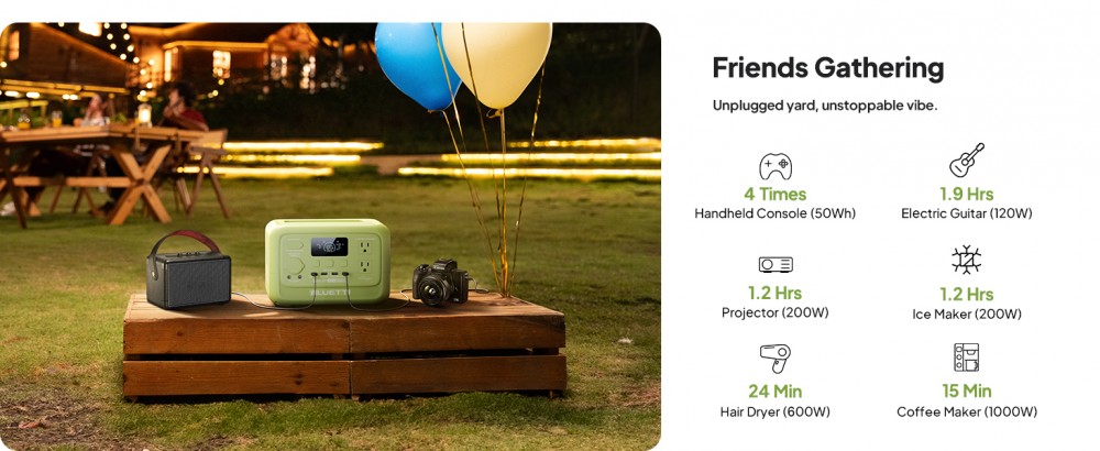 เครื่องปั่นไฟ พาวเวอร์บ๊อก BLUETTI Elite 30 V2 Portable Power Station  Mint Green  600W  288Wh