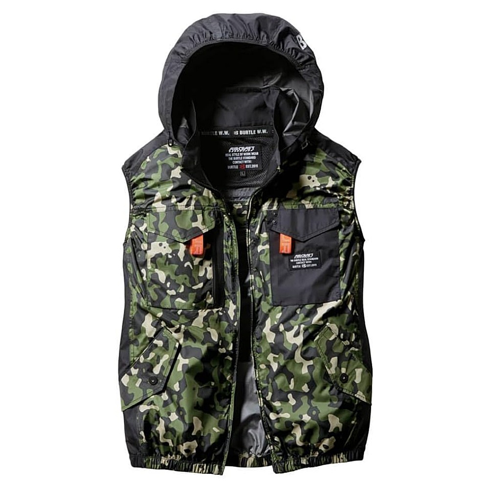เสื้อพัดลมไร้สาย BURTLE AIRCRAFT AC1154 SIZE L Green Camouflage  ตัวเปล่า 