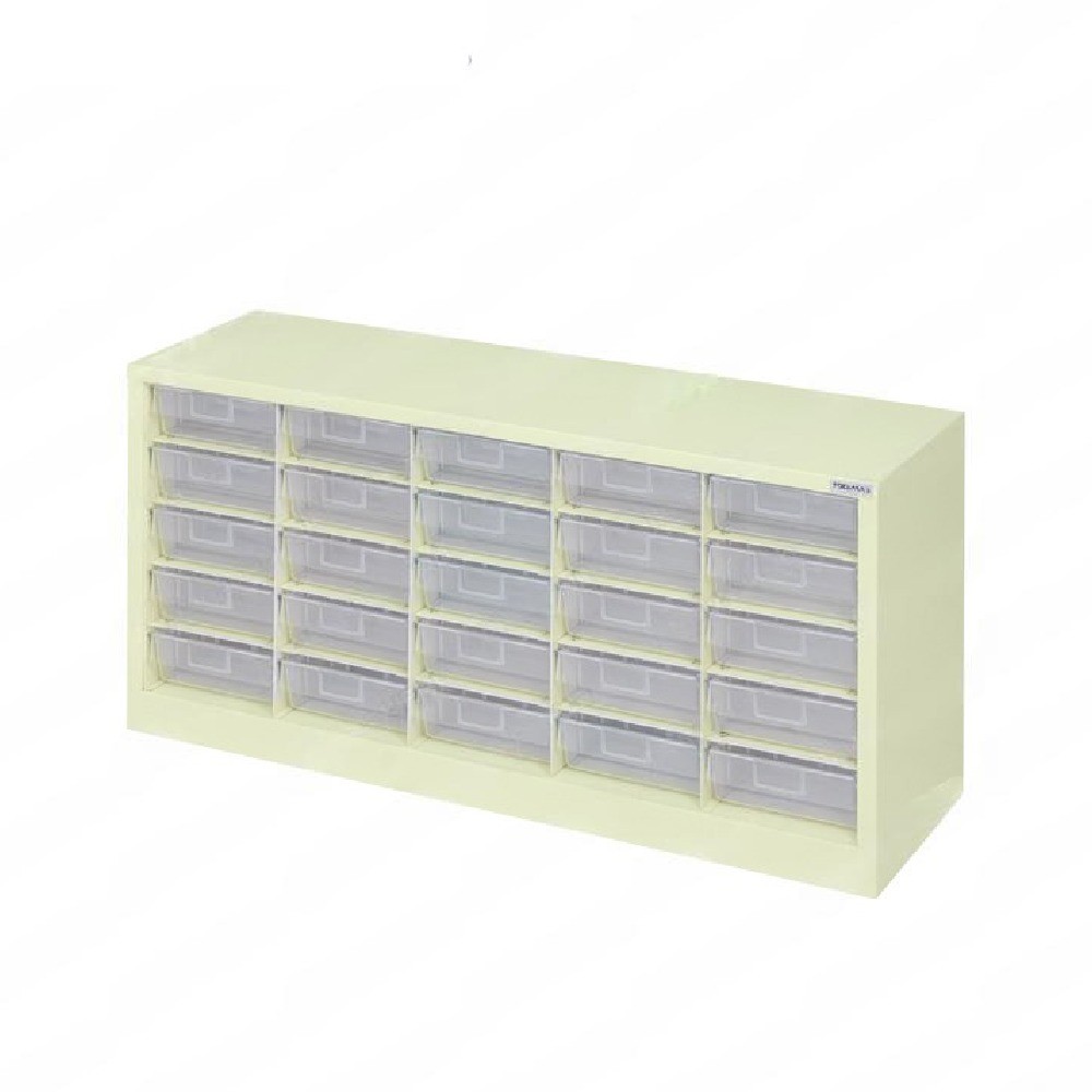 ตู้ใส่กล่องอะไหล่แบบแบ่งช่องได้ ตู้สีครีม กล่องใส TOOLMAX CBL0305N