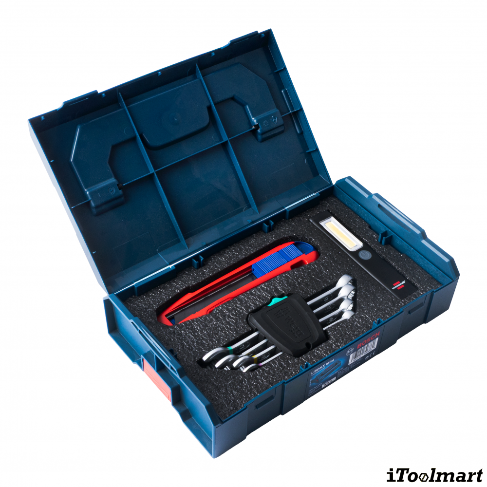 ชุดเครื่องมือช่าง&nbsp;ITOOLMART COMBO&nbsp;Compact Precision Gear Set  KNIPEX x BRENNENSTUHL x WERA พร้อมกล่อง BOSCH L BOXX Mini   4 ชิ้น 