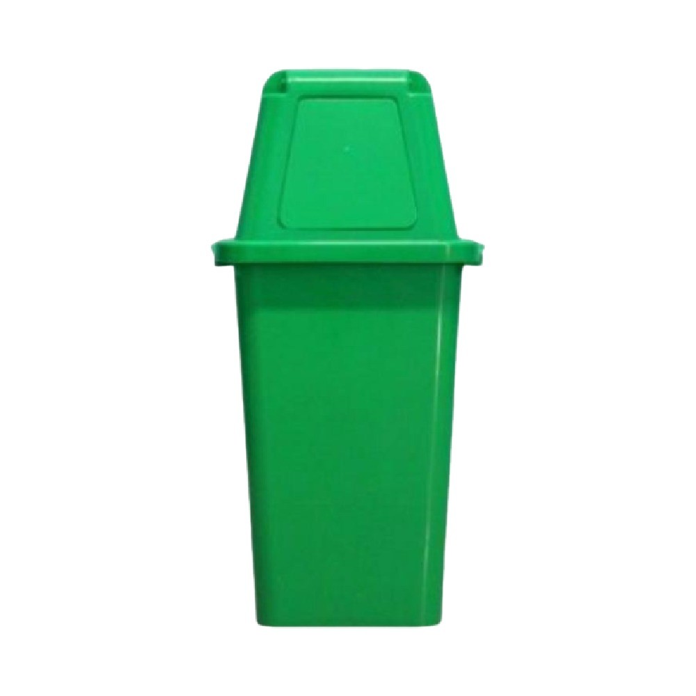 ถังขยะพลาสติก PP ฝาเปิดปิด JBJ H050200028 รุ่น O01002 สีเขียว ขนาด 40 ลิตร