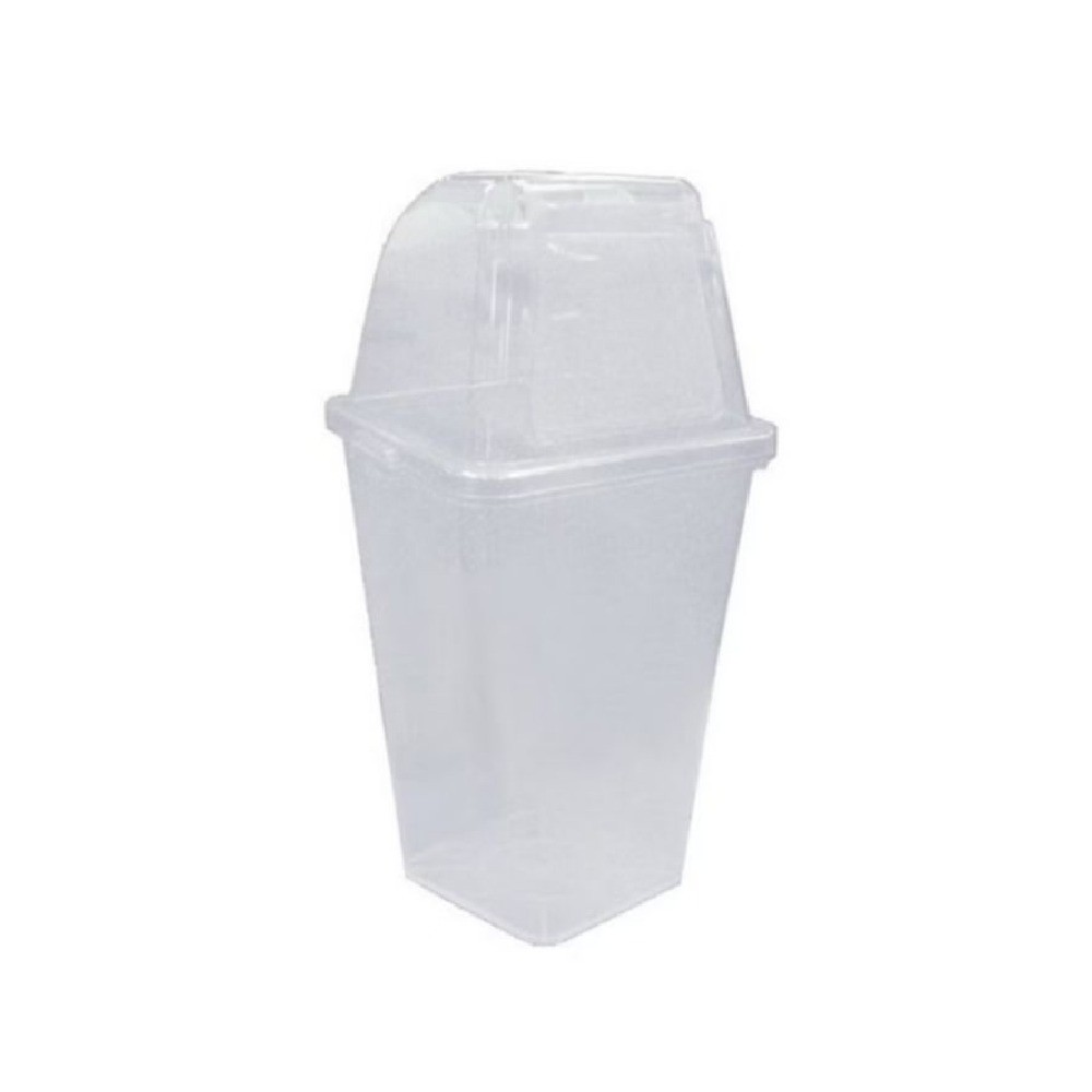 ถังขยะพลาสติก PP ฝาเปิดปิด JBJ H050200030 รุ่น O01003 สีใส ขนาด 60 ลิตร