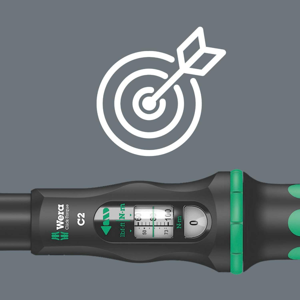 ประแจปอนด์ Wera Click Torque C 2 torque wrench Drive  20 100 Nm 05075621001