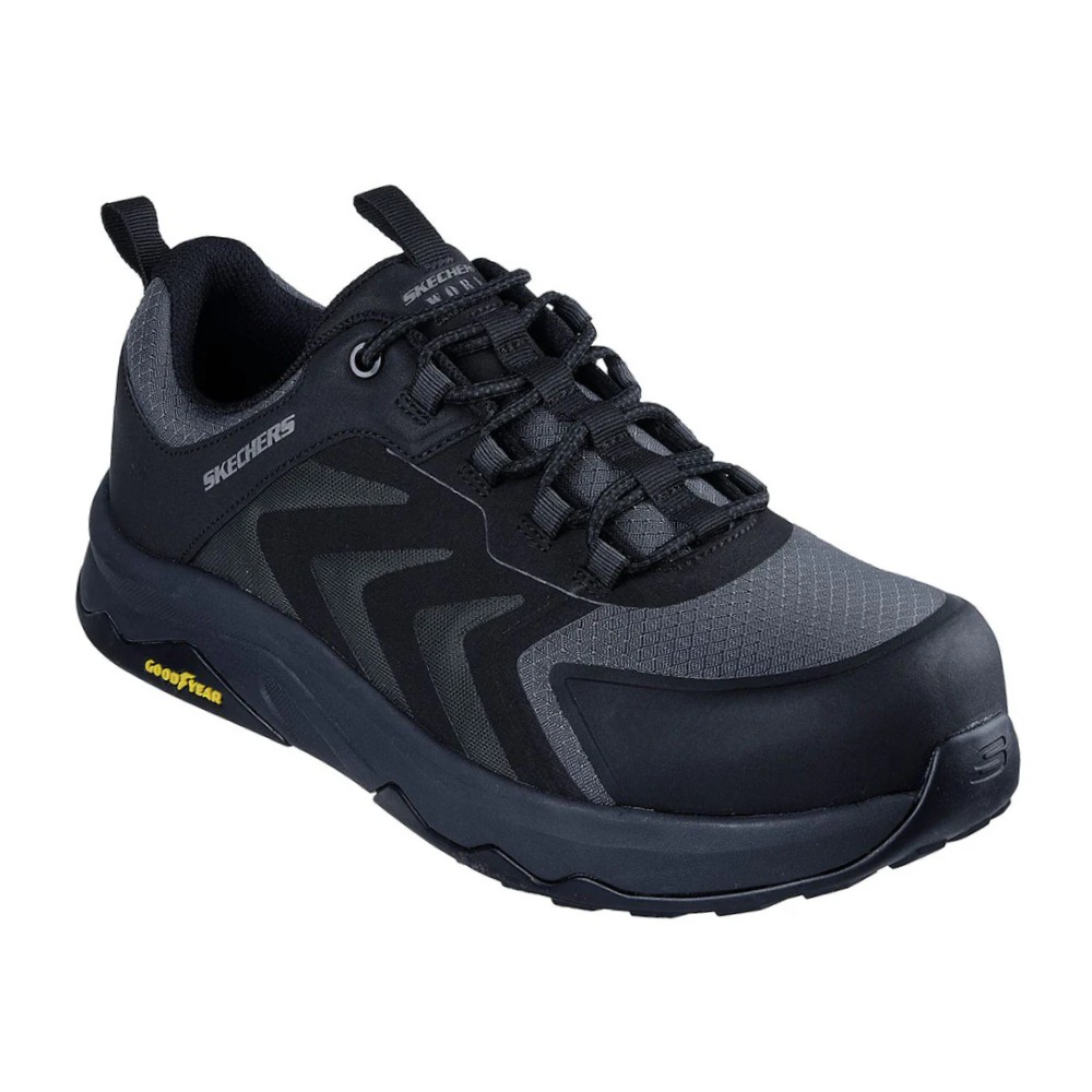 รองเท้าเซฟตี้ Skechers&nbsp;200255 Work Speed Flex Trekker  Work Mens สีดำ