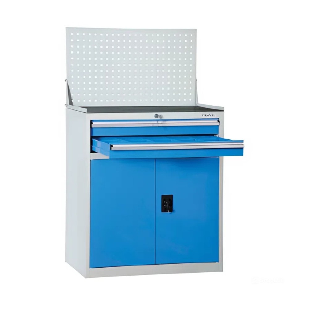 ตู้ช่างพร้อมแผงแขวน 2 ลิ้นชัก TOOLMAX WC 8858 ขนาด 880 x 580 x 1510 มม 