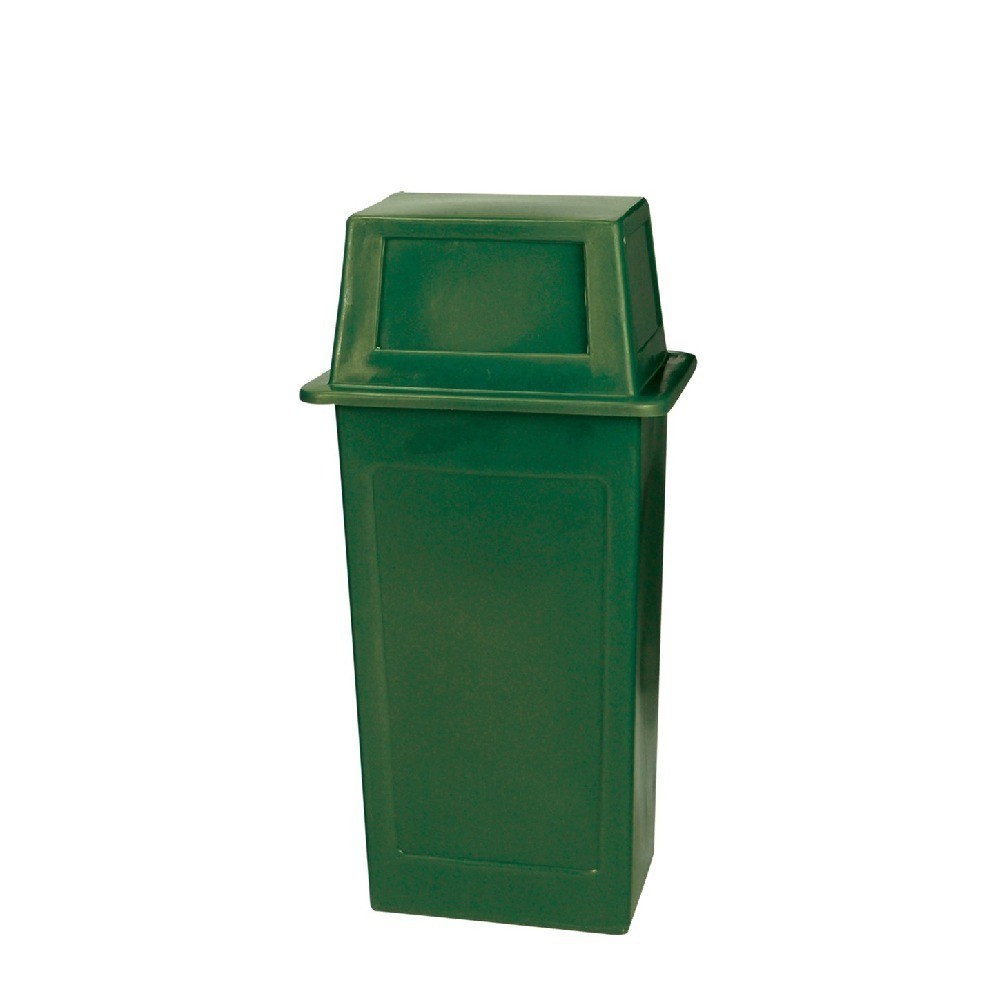 ถังขยะพลาสติก LLDPE JBJ H050200065 ฝาเปิดปิด รุ่น DBS12S สีเขียว ขนาด 120 ลิตร