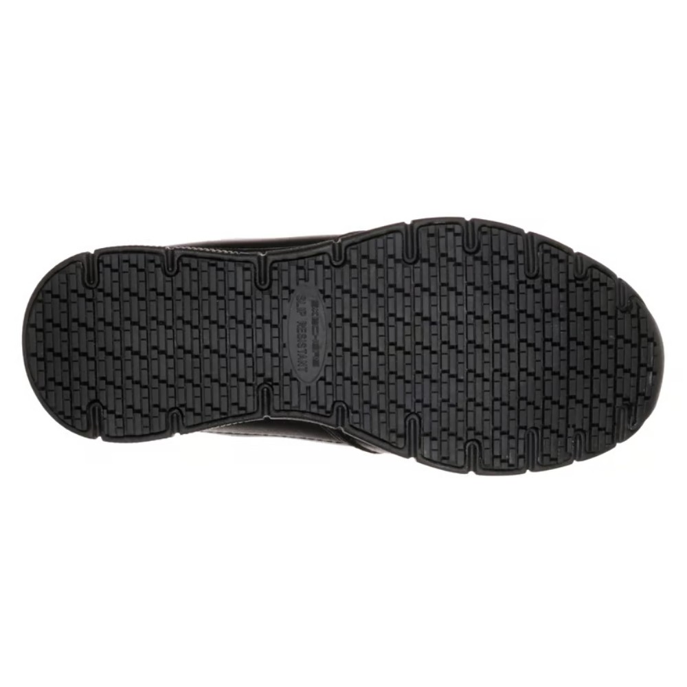 รองเท้าเซฟตี้ Skechers 77236 Nampa Annod SR (Work Womens) สีดำ พื้นกันลื่น Memory Foam ป้องกันอันตรายจากไฟฟ้า