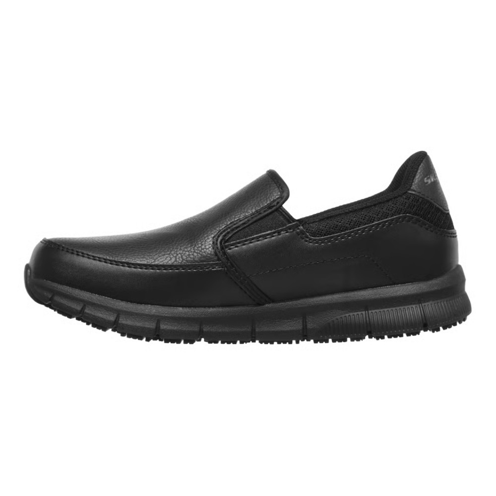 รองเท้าเซฟตี้ Skechers 77236 Nampa Annod SR (Work Womens) สีดำ พื้นกันลื่น Memory Foam ป้องกันอันตรายจากไฟฟ้า