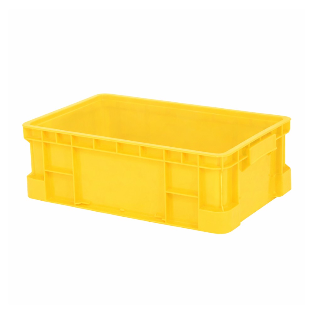 ลังทึบ JBJ 1026 สีเหลือง ขนาด 508 x 325 x 180 มม 
