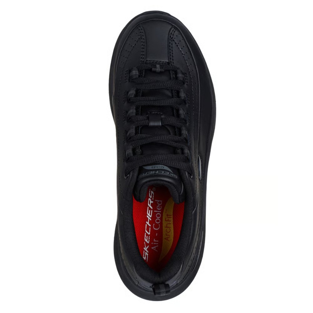 รองเท้าเซฟตี้ Skechers 108268 Arch Fit 2.0 Slip Resistant (Work Womens) สีดำ พื้นกันลื่น ระบายความร้อนด้วยอากาศ ป้องกันอันตรายจากไฟฟ้า