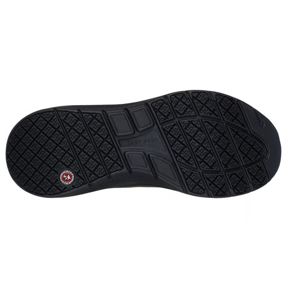 รองเท้าเซฟตี้ Skechers 108268 Arch Fit 2.0 Slip Resistant (Work Womens) สีดำ พื้นกันลื่น ระบายความร้อนด้วยอากาศ ป้องกันอันตรายจากไฟฟ้า
