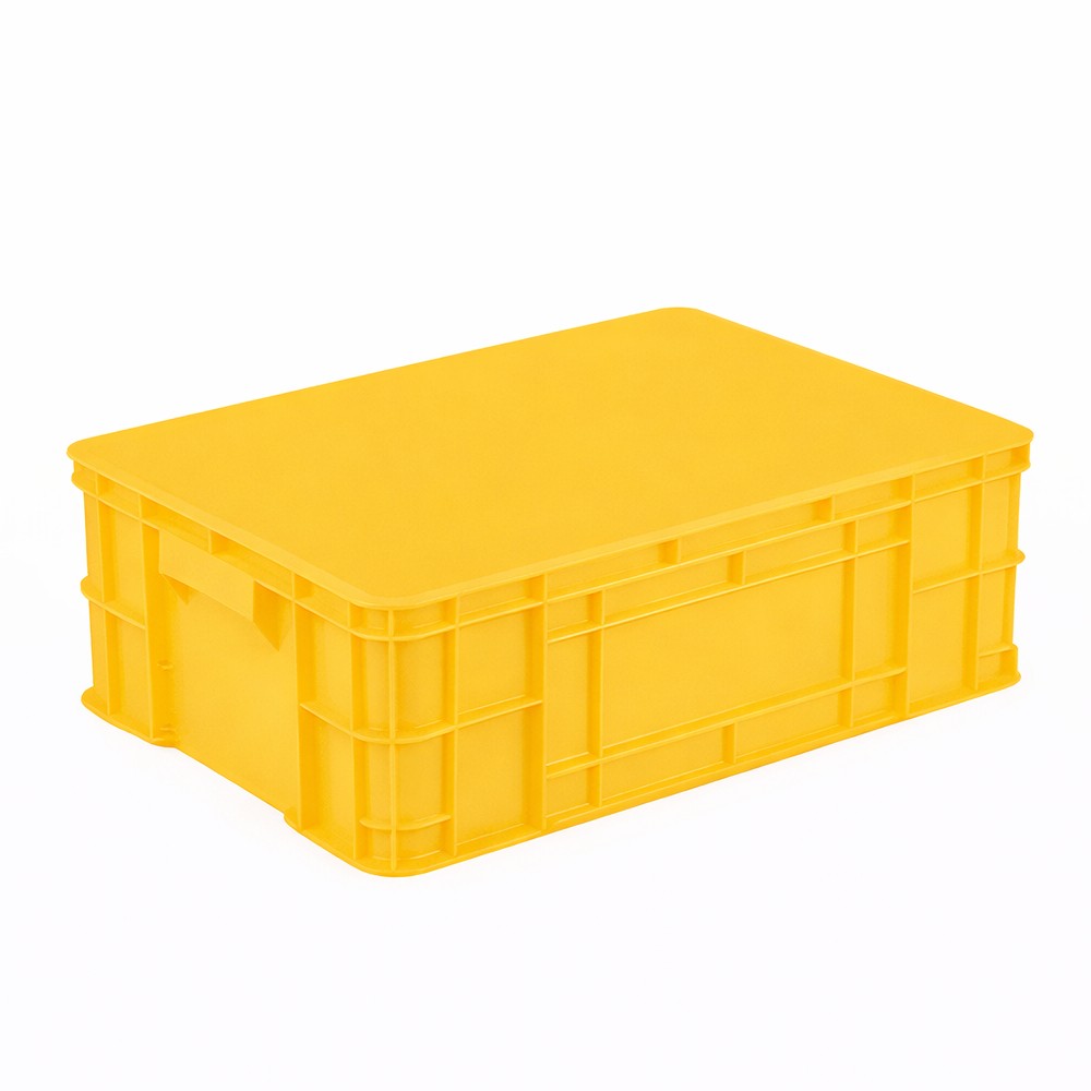 ลังทึบ JBJ 2550 สีเหลือง ขนาด 645 x 440 x 230 มม 