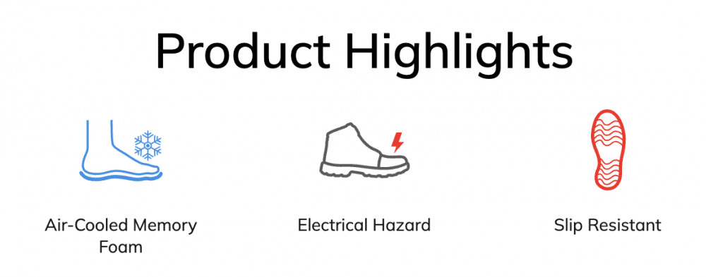 รองเท้าเซฟตี้ Skechers&nbsp;108149 Dighton Kistler SR (Work Womens) สีดำ พื้นกันลื่น Memory Foam ป้องกันอันตรายจากไฟฟ้า
