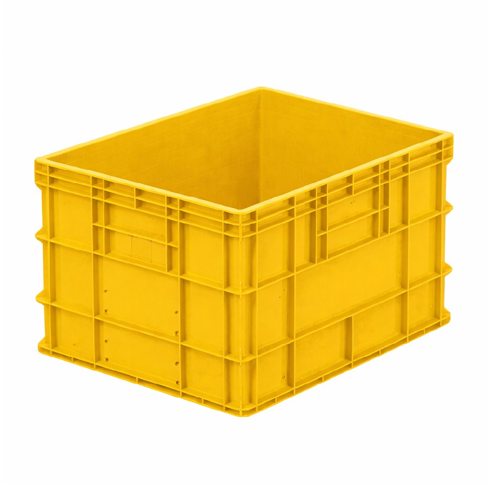 ลังทึบ JBJ B1 สีเหลือง ขนาด 585 x 490 x 373 มม 